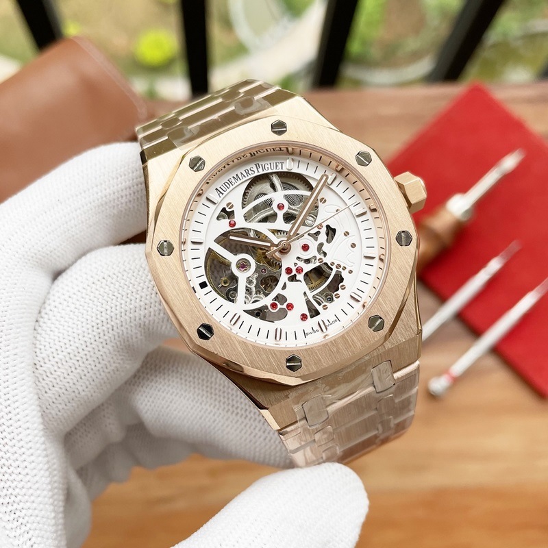 AP Royal Oak 42mm Men's Skeleton Replica Watch Luxury Design-4