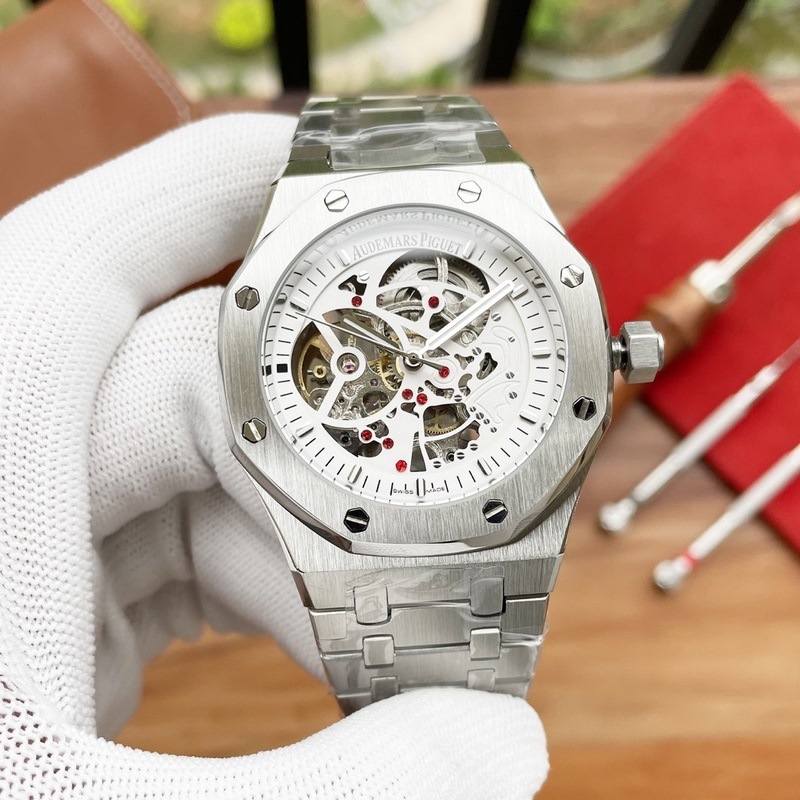 AP Royal Oak 42mm Men's Skeleton Replica Watch Luxury Design-5
