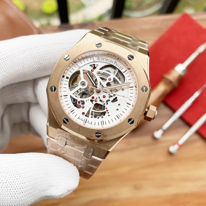 AP Royal Oak 42mm Men's Skeleton Replica Watch Luxury Design-6