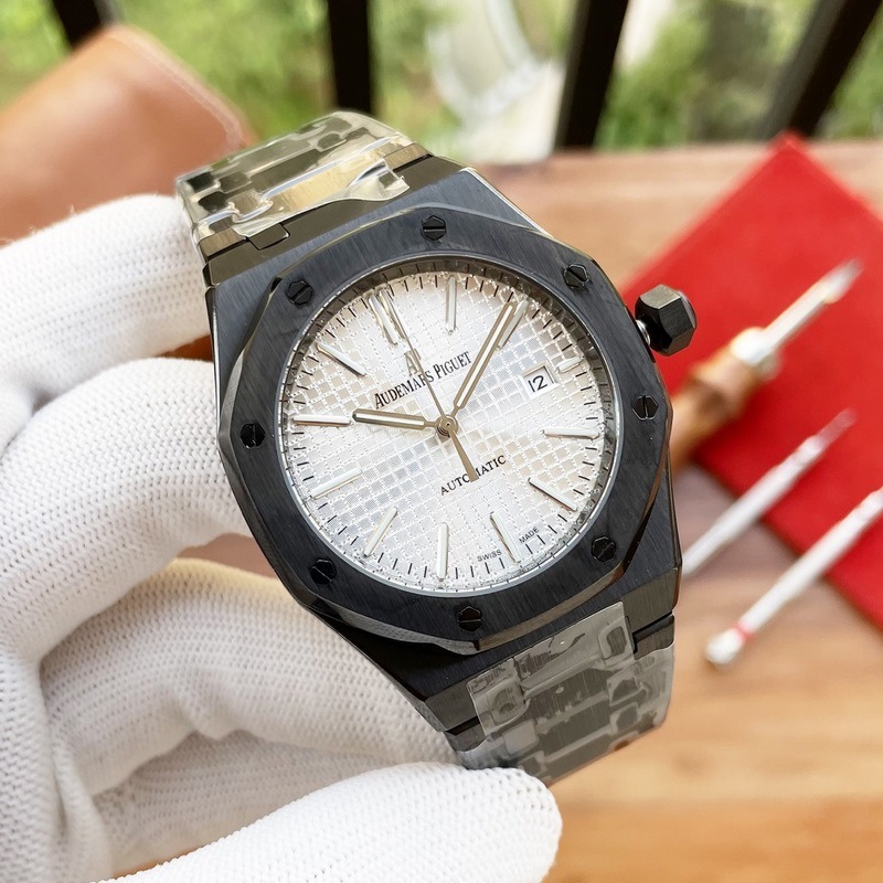 AP Royal Oak 45mm Stainless Steel Men's Replica Watch 13mm Thick Elegant Timepiece-4