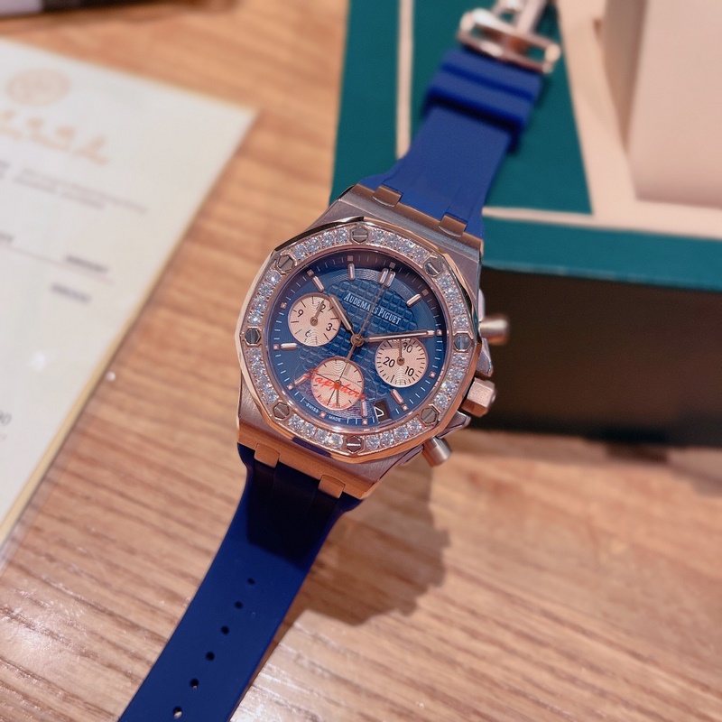 AP Royal Oak Series Diamond Bezel Steel Replica Watch Imported Quality-1