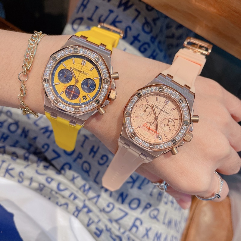 AP Royal Oak Series Diamond Bezel Steel Replica Watch Imported Quality-4