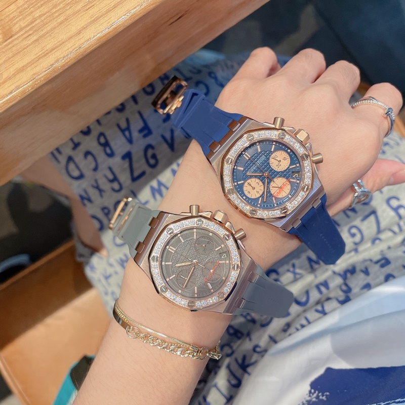 AP Royal Oak Series Diamond Bezel Steel Replica Watch Imported Quality-5