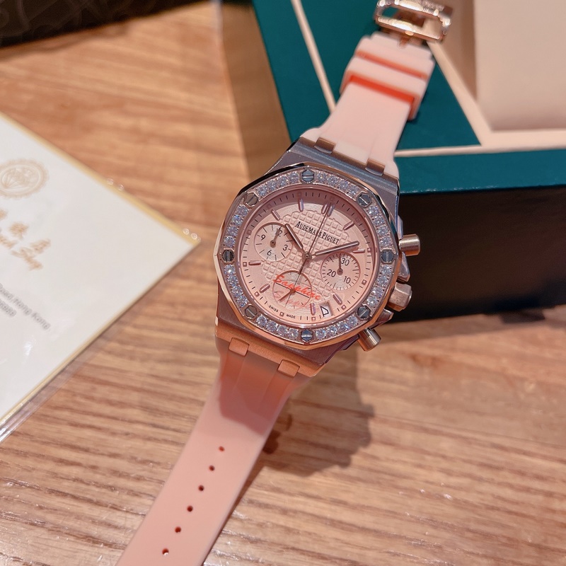 AP Royal Oak Series Diamond-Studded Steel Replica Watch High Quality-5