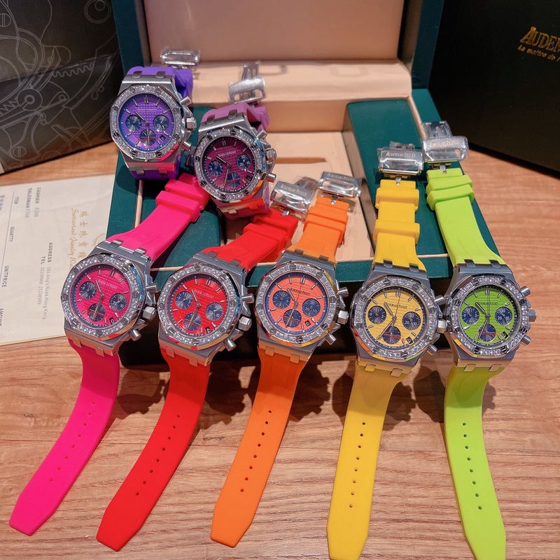 AP Royal Oak Series Diamond-Studded Steel Replica Watch with Octagonal Design-7