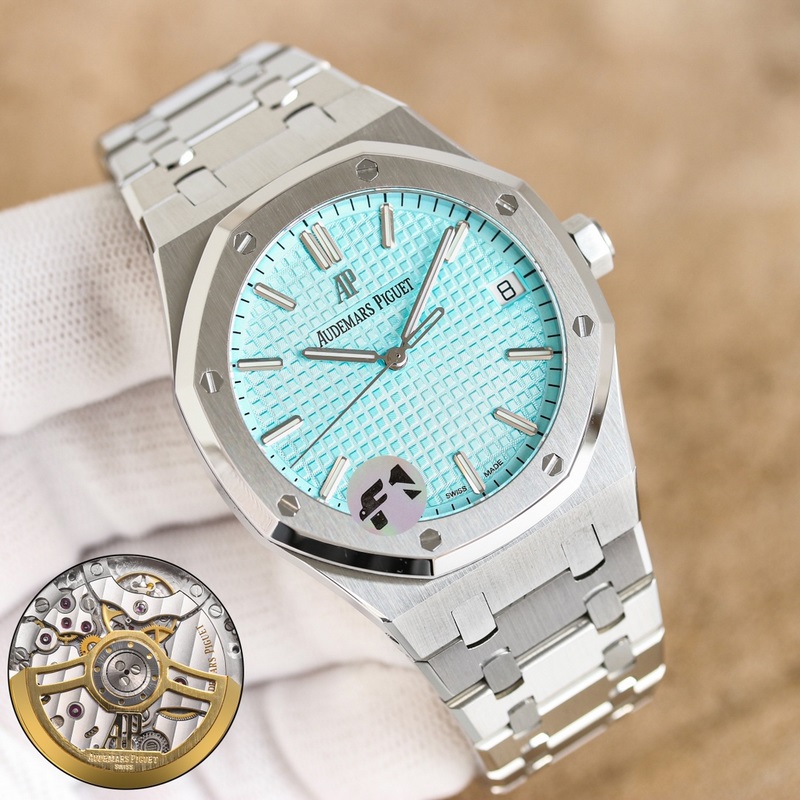 Audemars Piguet Royal Oak 15500 15510 Tiffany Blue&Black Steel Stunning Release-3