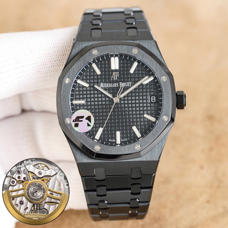 Audemars Piguet Royal Oak 15500 15510 Tiffany Blue&Black Steel Stunning Release-8