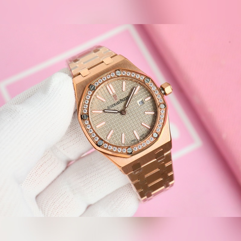 Audemars Piguet Royal Oak Lady Tapisserie Dial Replica Watch-3