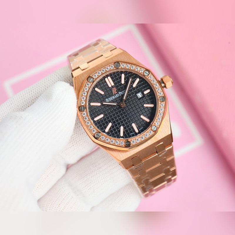 Audemars Piguet Royal Oak Lady Tapisserie Dial Replica Watch-4