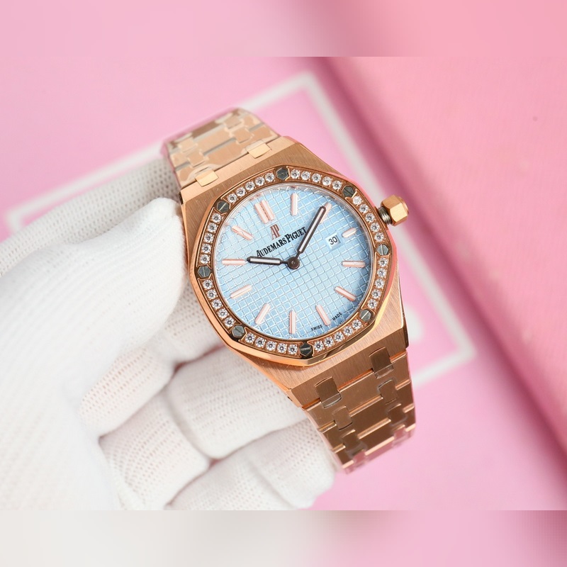 Audemars Piguet Royal Oak Lady Tapisserie Dial Replica Watch-5