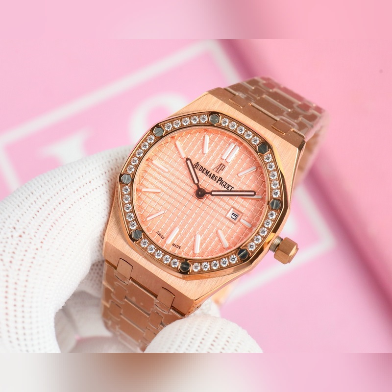 Audemars Piguet Royal Oak Lady Tapisserie Dial Replica Watch-6