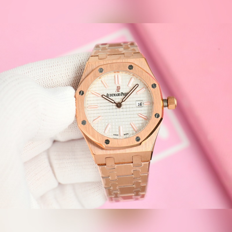 Audemars Piguet Royal Oak Lady Tapisserie Dial Luxury Replica Watch-3