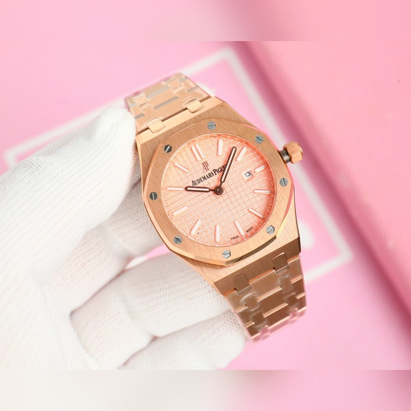 Audemars Piguet Royal Oak Lady Tapisserie Dial Luxury Replica Watch-5