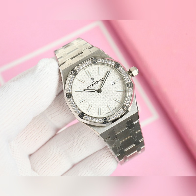 Audemars Piguet Royal Oak Lady Tapisserie Dial Replica Watch-4