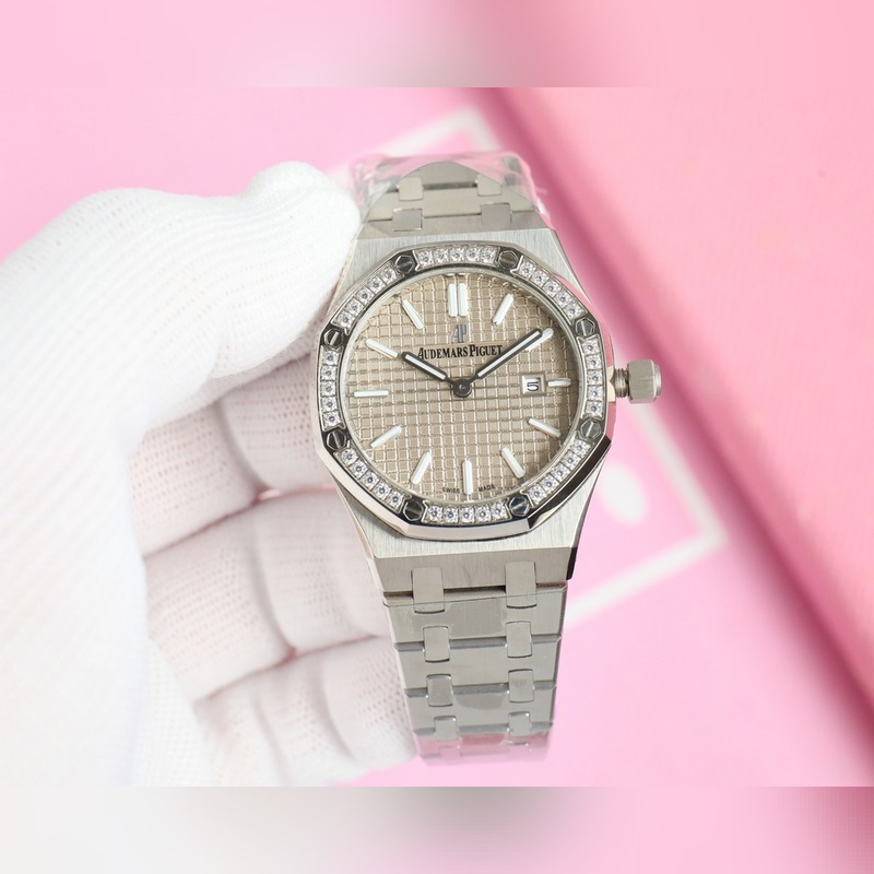 Audemars Piguet Royal Oak Lady Tapisserie Dial Replica Watch-5