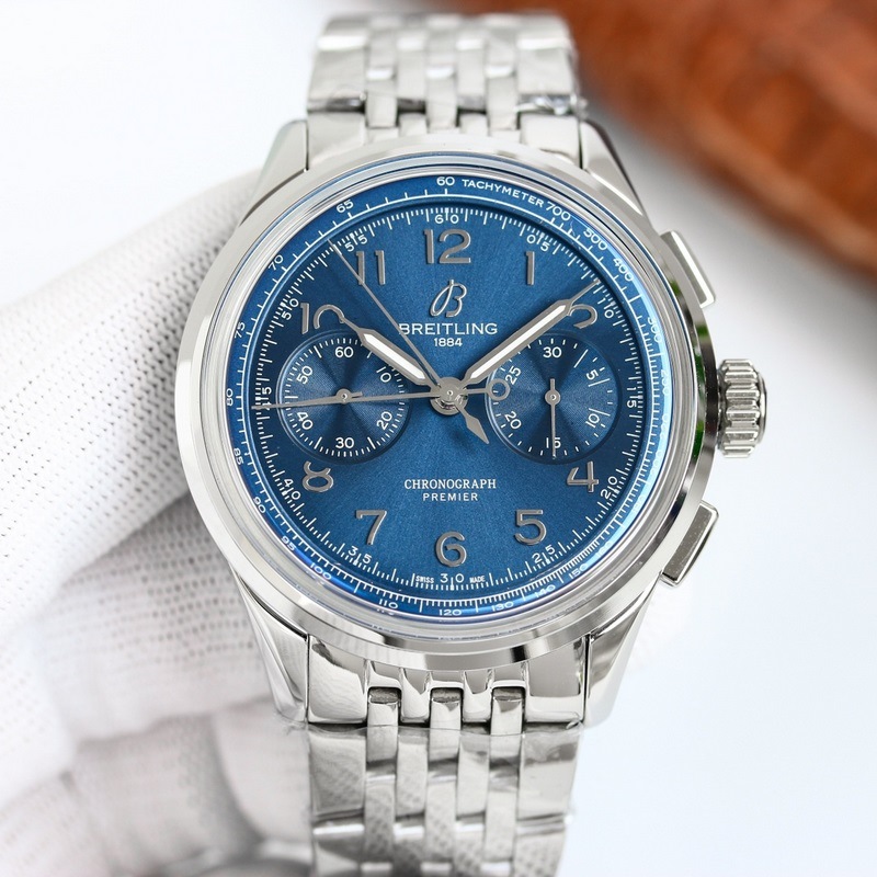 Baume&Mercier B01 Chronograph Replica Watch Premier Collection Folding Clasp High Quality-6