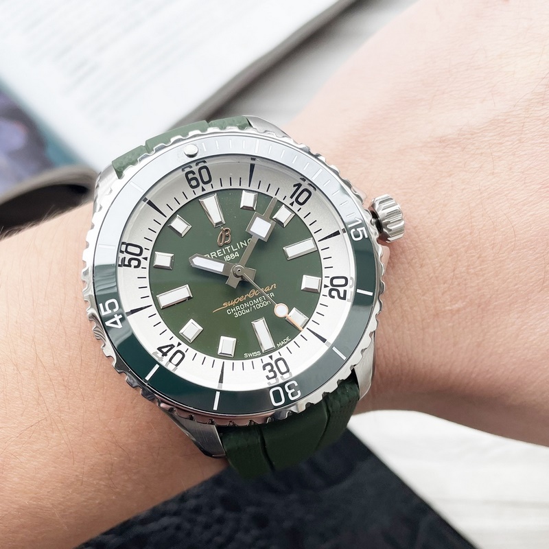 Breitling Superocean Series Elegant Ceramic Bezel Original Press Button-3