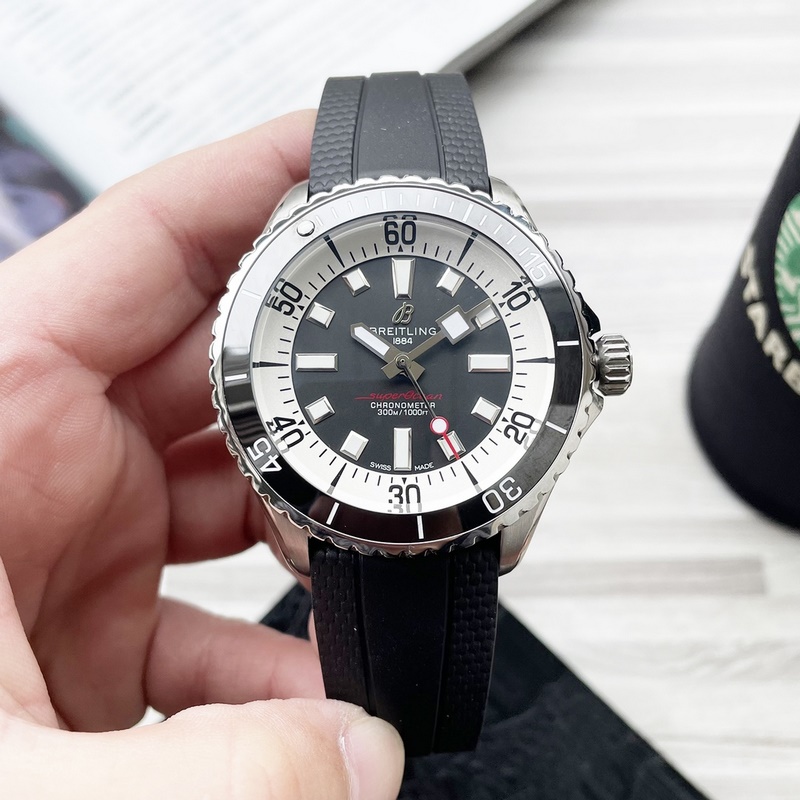 Breitling Superocean Series Elegant Ceramic Bezel Original Press Button-5
