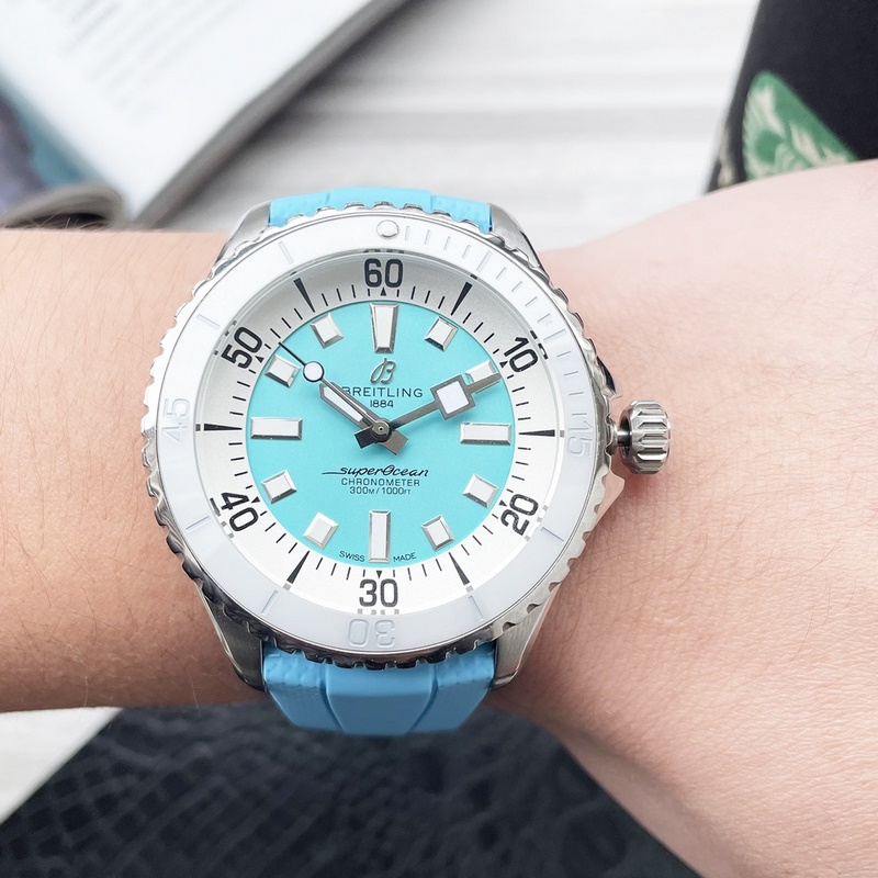 Breitling Superocean Series Original Press Button High-Gloss Ceramic Bezel-2