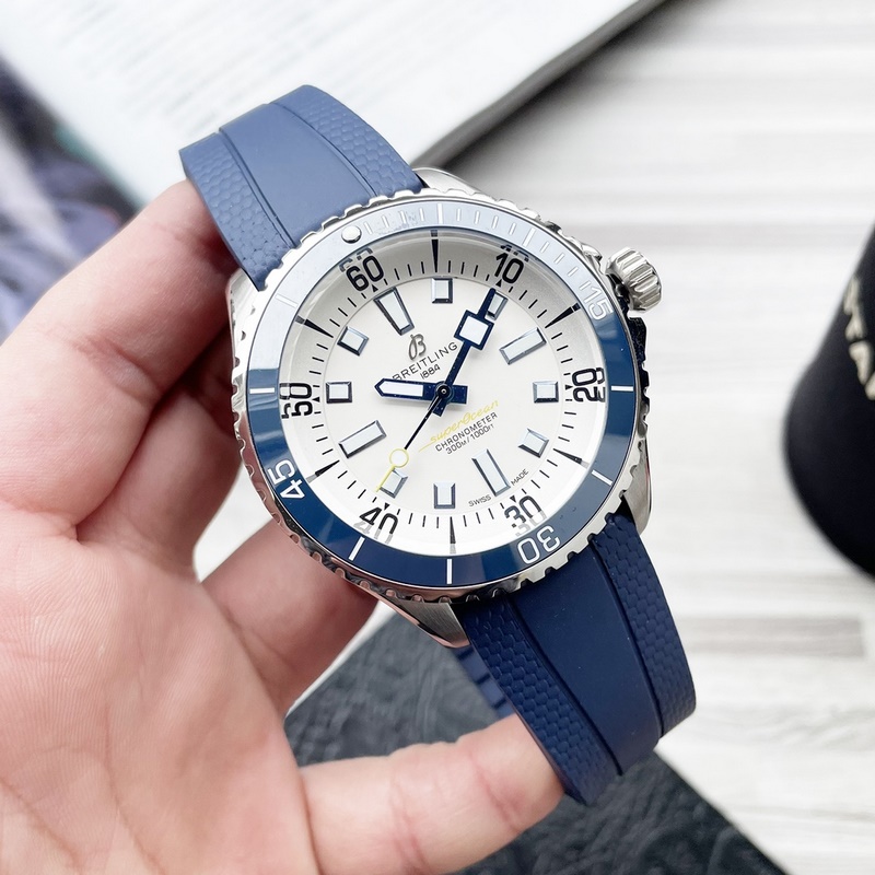 Breitling Superocean Series Original Press Button High-Gloss Ceramic Bezel-3