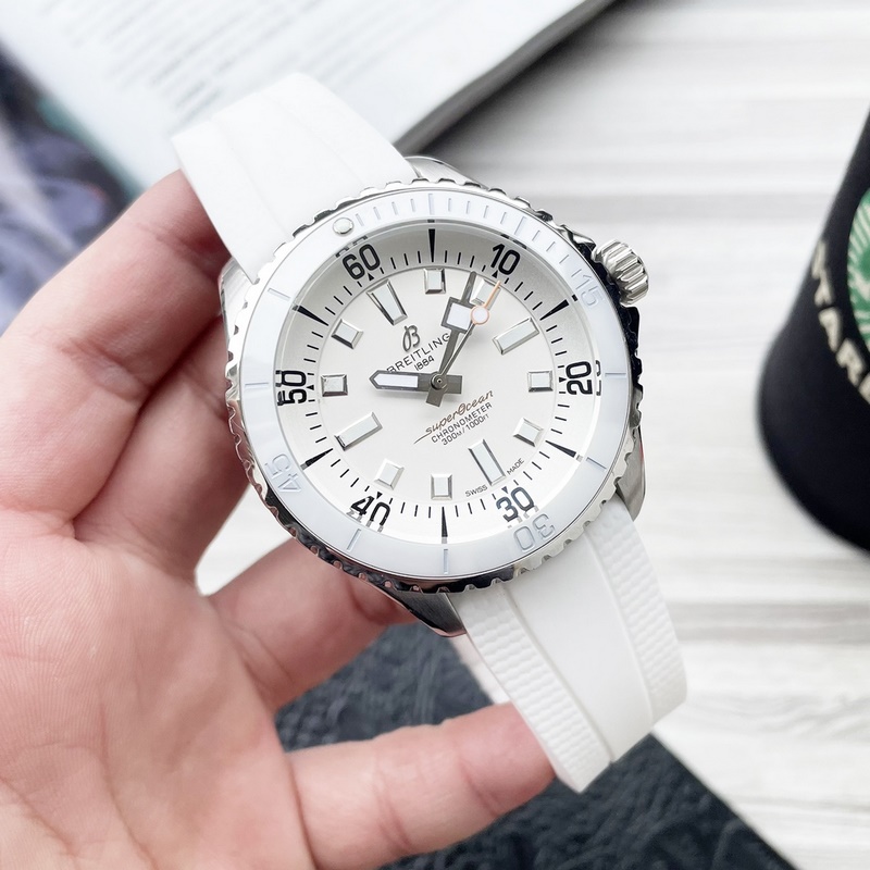 Breitling Superocean Series Original Press Button High-Gloss Ceramic Bezel-5