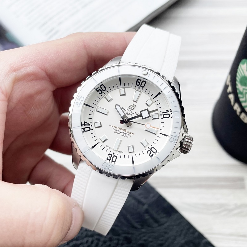 Breitling Superocean Series Original Press Button High-Gloss Ceramic Bezel-6