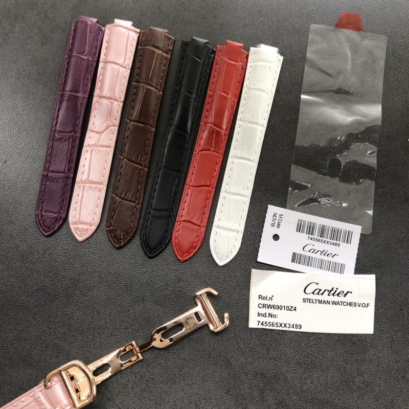 Cartier Ballon Bleu 28/33/36mm Swiss Quartz Sapphire Crystal Crocodile Strap-7