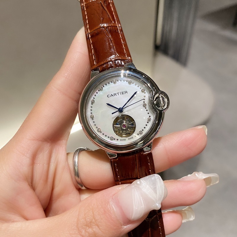 Cartier Ballon Bleu Tourbillon Mechanical Women's Replica Watch-1