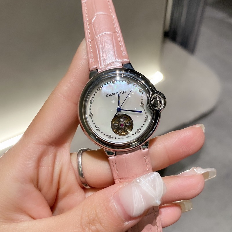 Cartier Ballon Bleu Tourbillon Mechanical Women's Replica Watch-3