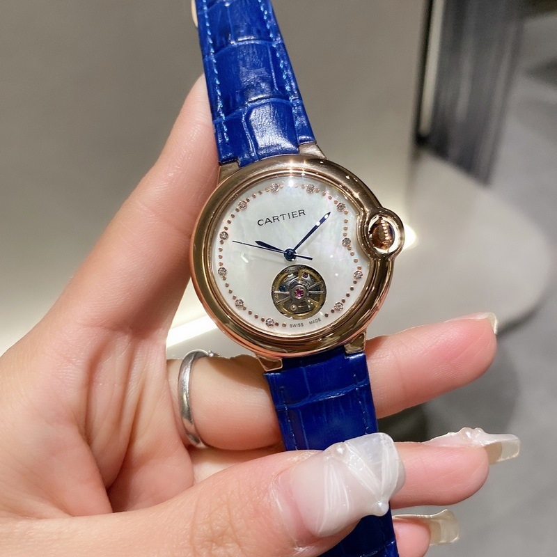 Cartier Ballon Bleu Tourbillon Mechanical Women's Replica Watch-6