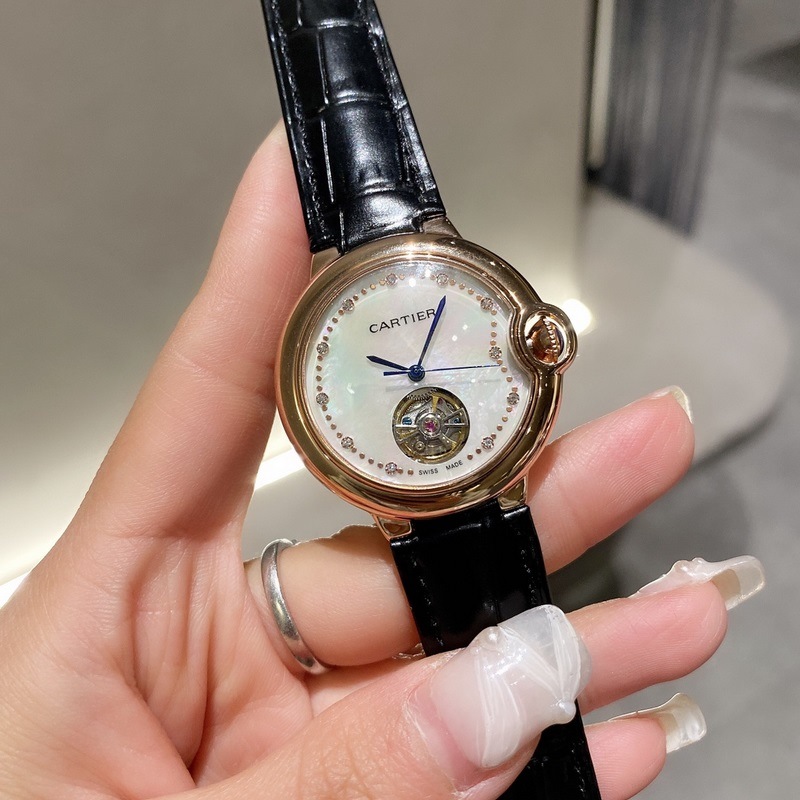 Cartier Ballon Bleu Tourbillon Mechanical Women's Replica Watch-7