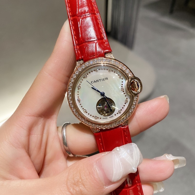 Cartier Ballon Bleu Tourbillon Mechanical Women's Replica Watch-6