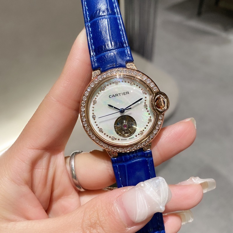Cartier Ballon Bleu Tourbillon Mechanical Women's Replica Watch-7
