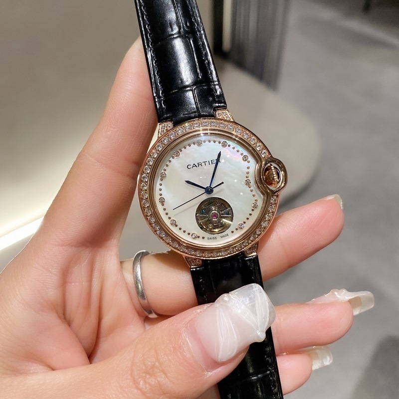 Cartier Ballon Bleu Tourbillon Mechanical Women's Replica Watch-8