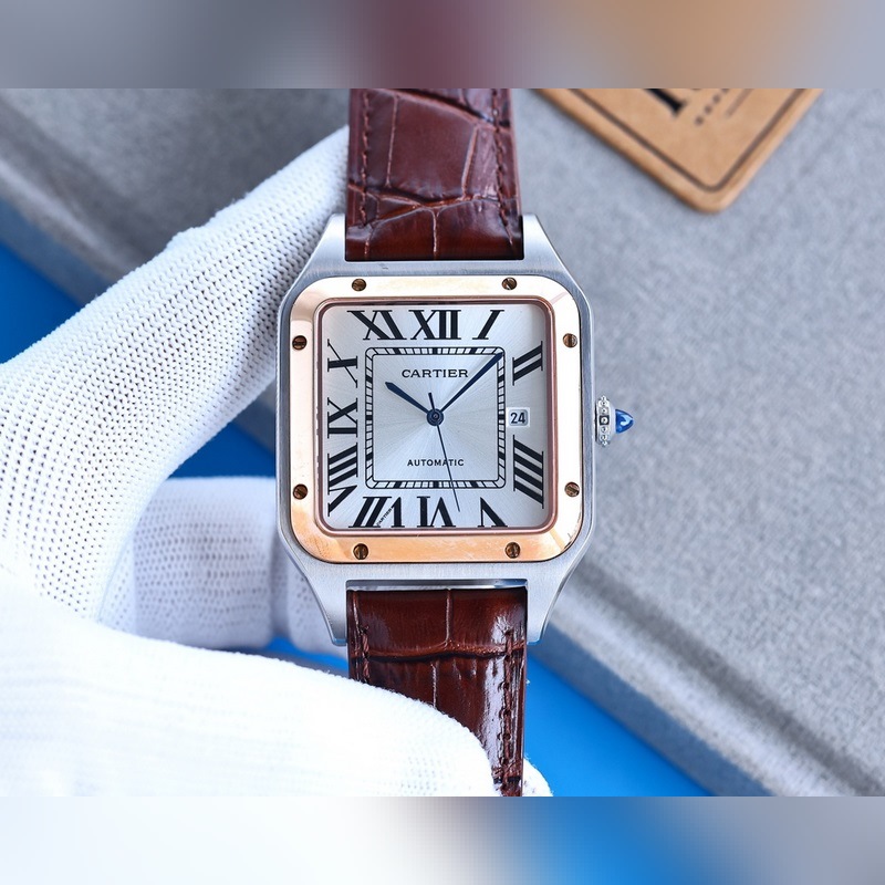 Cartier Santos-Dumont Replica Watch Elegant Luxury Timepiece-3