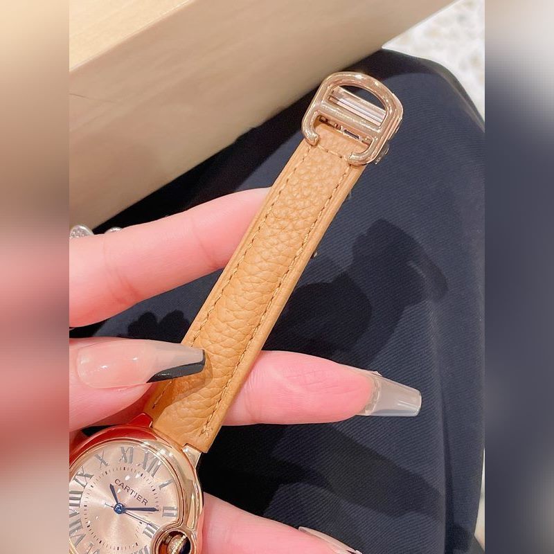 Cartier Ballon Bleu 33mm Quartz Replica Watch Fisheye Glass Original Buckle-6