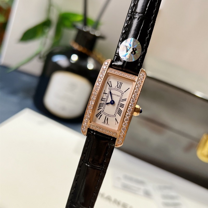 Cartier Tank AmEricaine Small Replica Watch Elegant Design Quality Craftsmanship-3