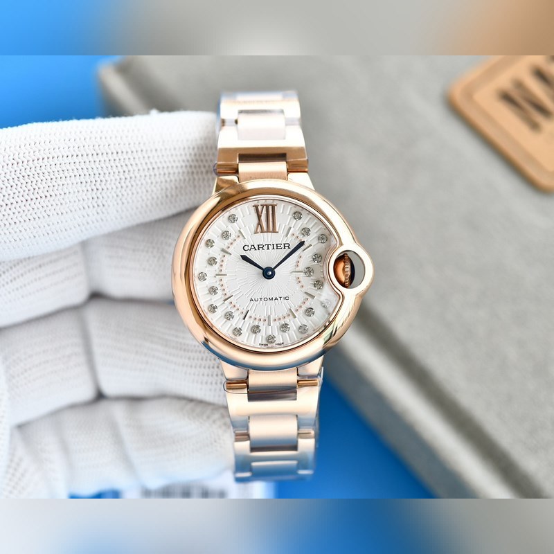 Cartier Ballon Bleu 33MM Replica Watch Authentic Code 745565xx3489 Luxury Quality-4