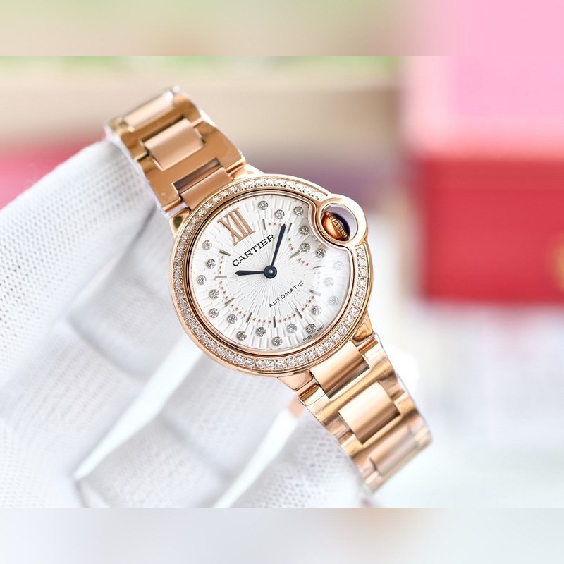 Cartier Ballon Bleu V12 33/36mm Japanese Movement Quality Replica Watch-2