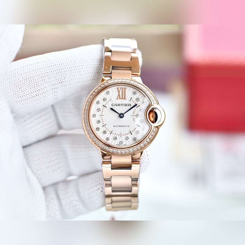 Cartier Ballon Bleu V12 33/36mm Japanese Movement Quality Replica Watch-3