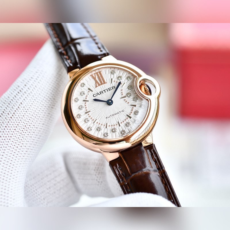 Cartier Ballon Bleu V12 33/36mm Japan Movement Quality Assured-1