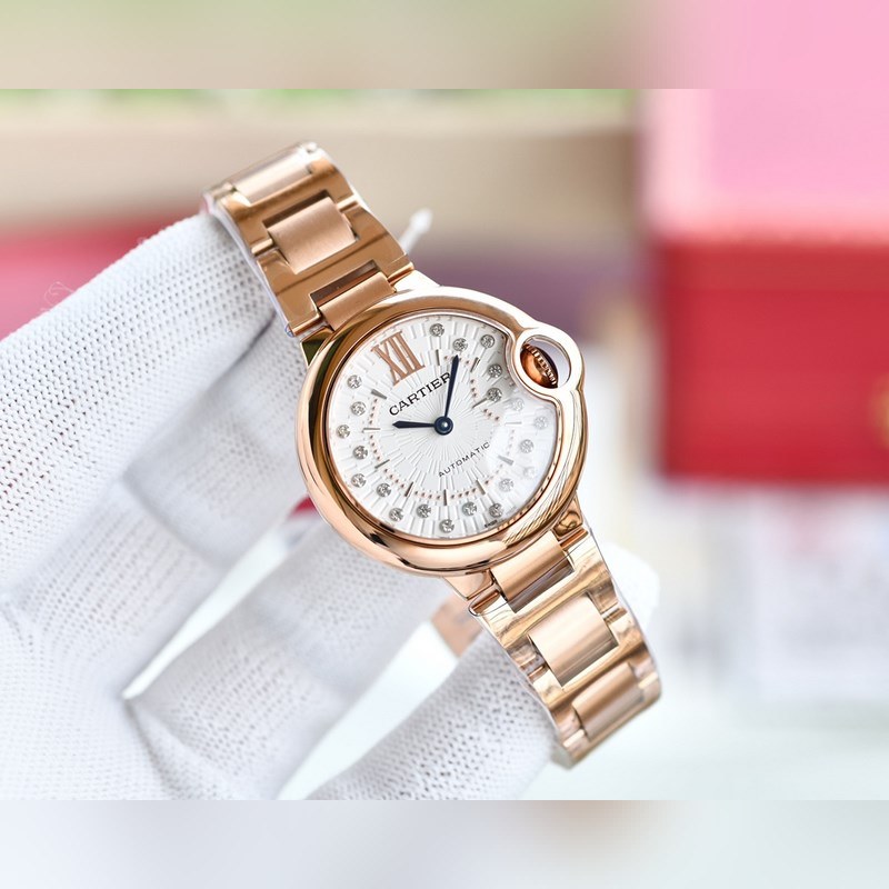 Cartier Ballon Bleu V12 33/36mm Japan Movement Quality Assured-2