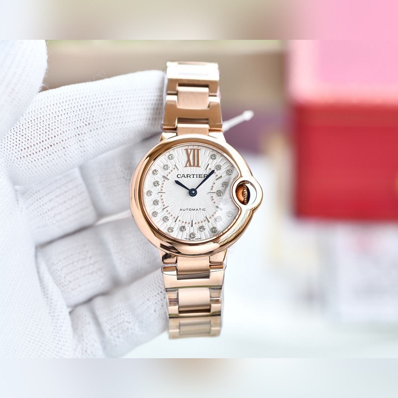 Cartier Ballon Bleu V12 33/36mm Japan Movement Quality Assured-3