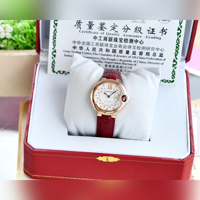 Cartier Ballon Bleu V12 33/36mm Japan Movement Quality Assured-4