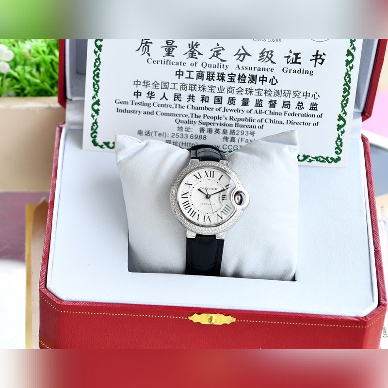 Cartier Ballon Bleu V12 33mm/36mm Japan Movement Code 745565xx3489-5