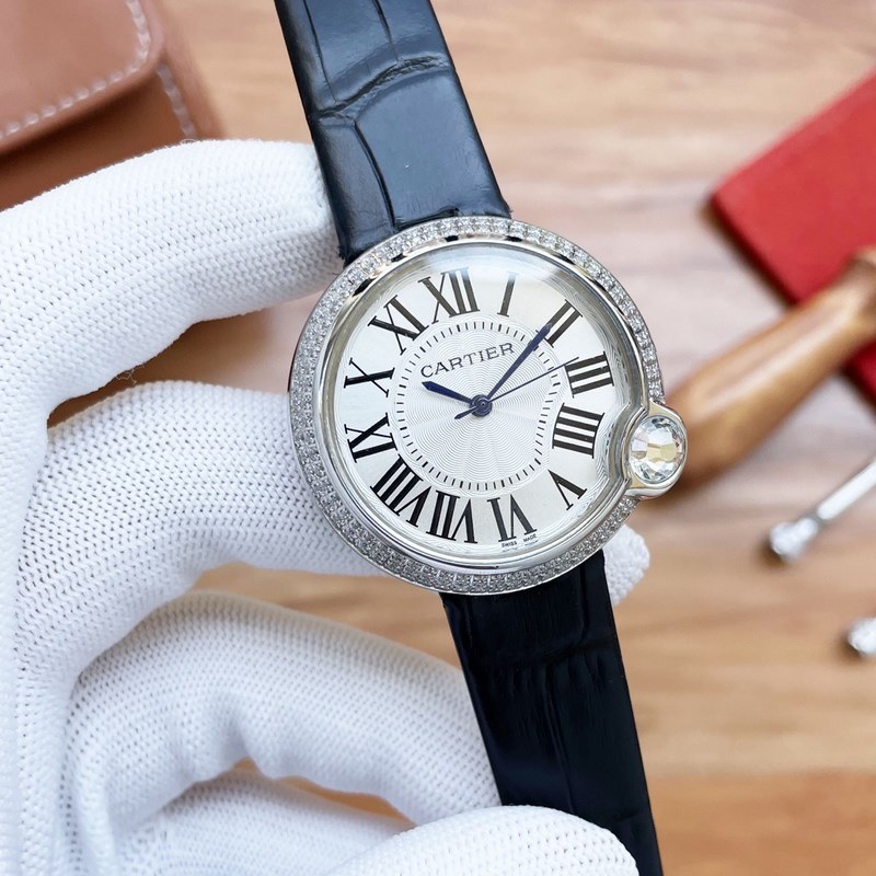 Cartier Ballon Bleu Women's Tourbillon Mechanical Replica Watch Launch-1