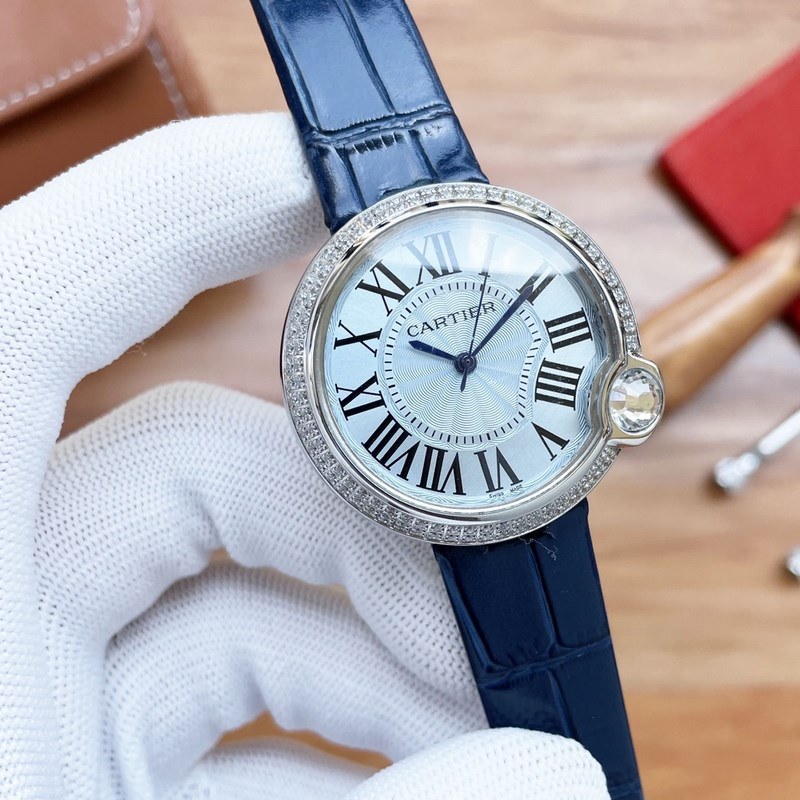 Cartier Ballon Bleu Women's Tourbillon Mechanical Replica Watch Launch-2