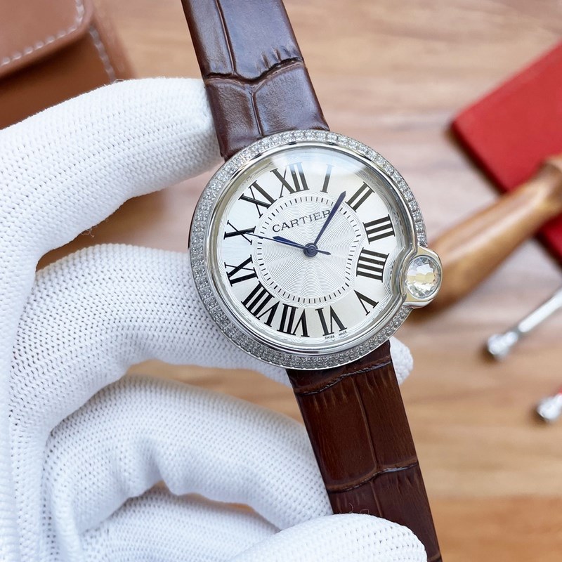 Cartier Ballon Bleu Women's Tourbillon Mechanical Replica Watch Launch-6