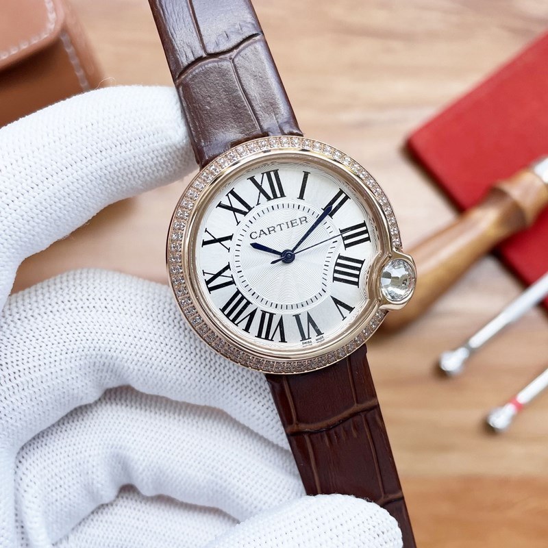 Cartier Ballon Bleu Tourbillon Women's Mechanical Replica Watch Launch-5