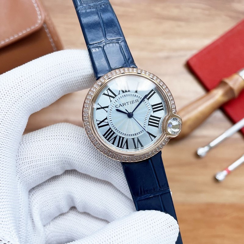 Cartier Ballon Bleu Tourbillon Women's Mechanical Replica Watch Launch-6